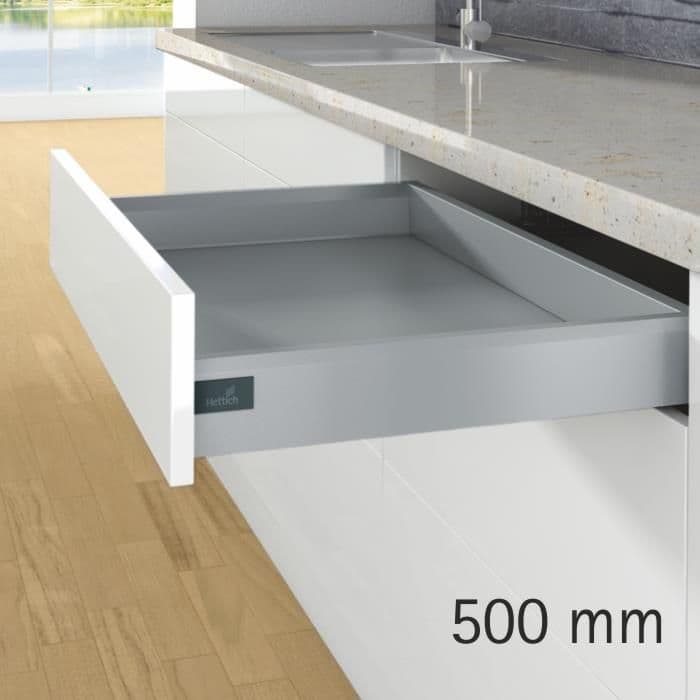 Hettich ArciTech Silver 500 mm, Height 94 mm, 40 kg