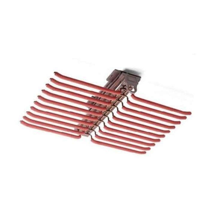 Hettich Top Mounted Pants Rack with Two Row 700 mm - Mocha Finish - Image 1