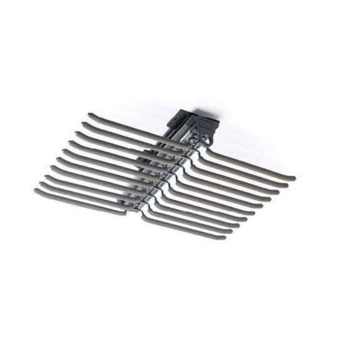 Hettich Top Mounted Pants Rack with Two Row 700 mm - Grey Finish - Image 1