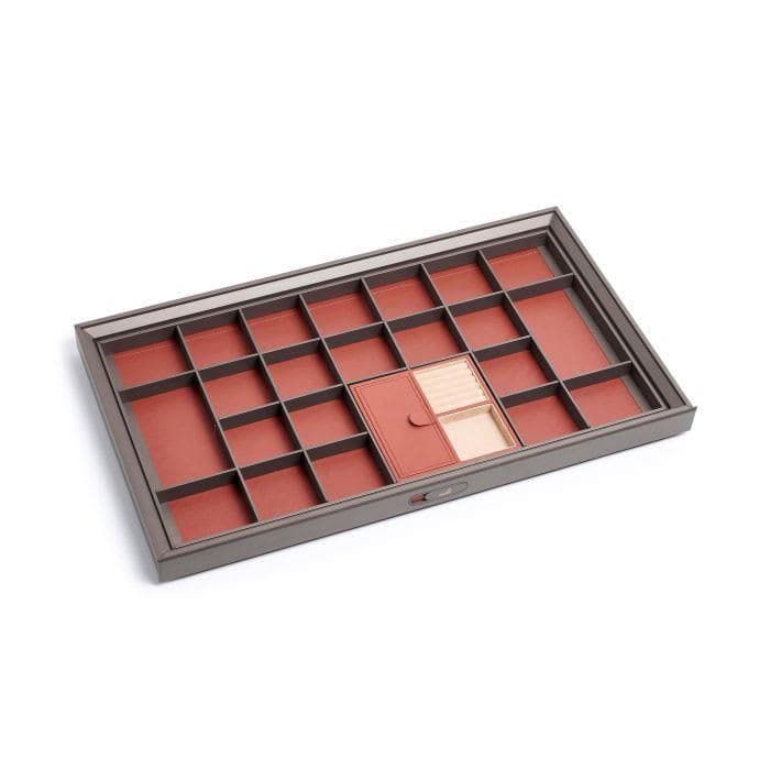 Hettich Leather Classification Box 600 mm - Mocha Finish - Image 1