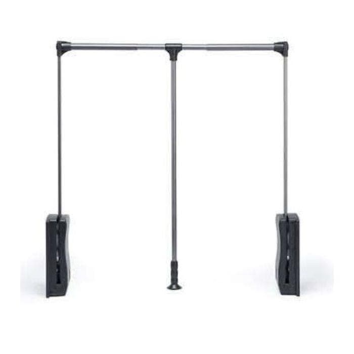 Hettich Wardrobe Lift 960 mm - Grey Finish - Image 1