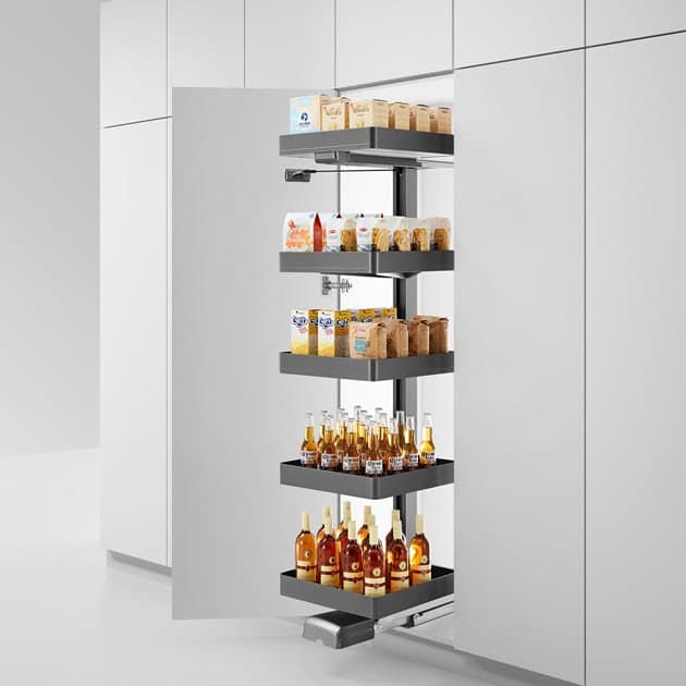 Starrs Aircraft Carrier Cabin 5 Basket Soft Close, Grey Finish 600 mm