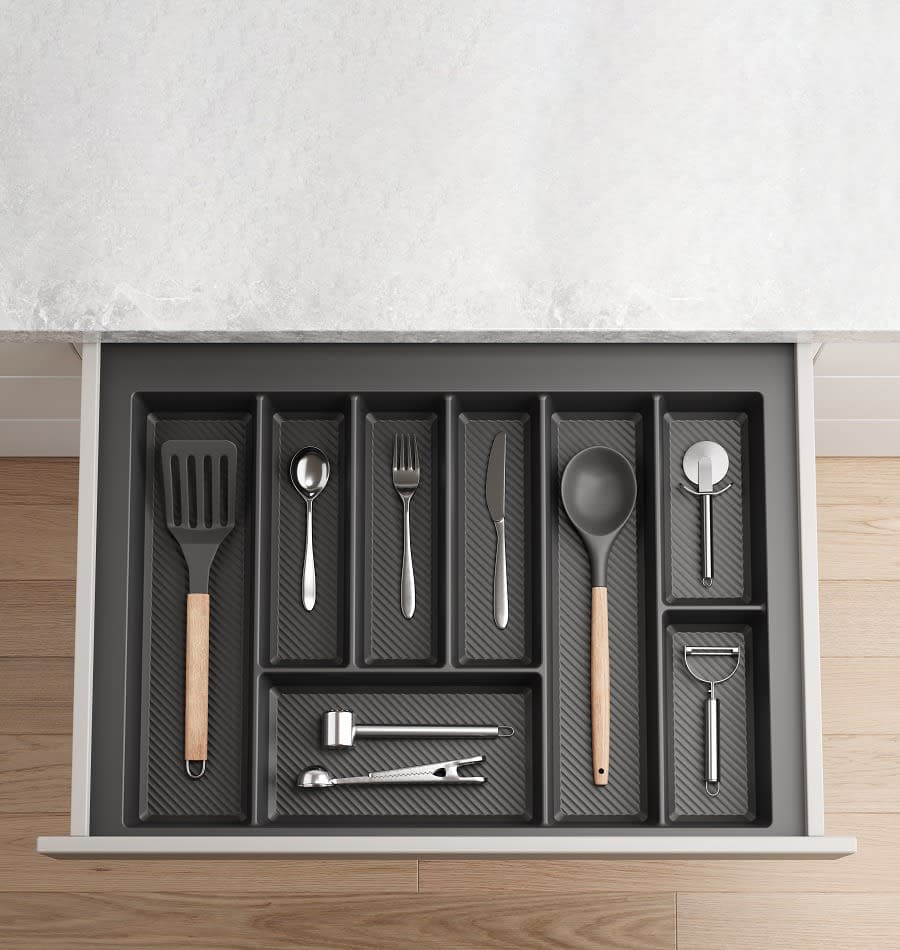Starrs Oya Cutlery Tray 450 mm Grey Finish