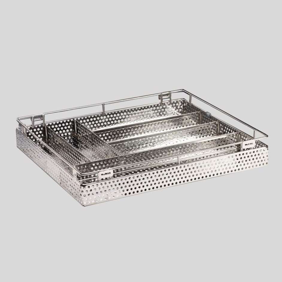 Ebco stainless steel wire basket (SS304) Cutlery (17 X 20 X 04) Inch