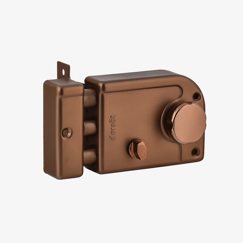 Dorset Trio lock key and knob Hamilton Gold Ferro